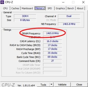 frecuencia memoria RAM